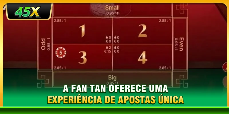 A Fan Tan oferece uma experiência de apostas única