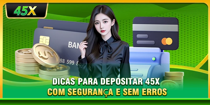 Dicas para depositar 45X com segurança e sem erros