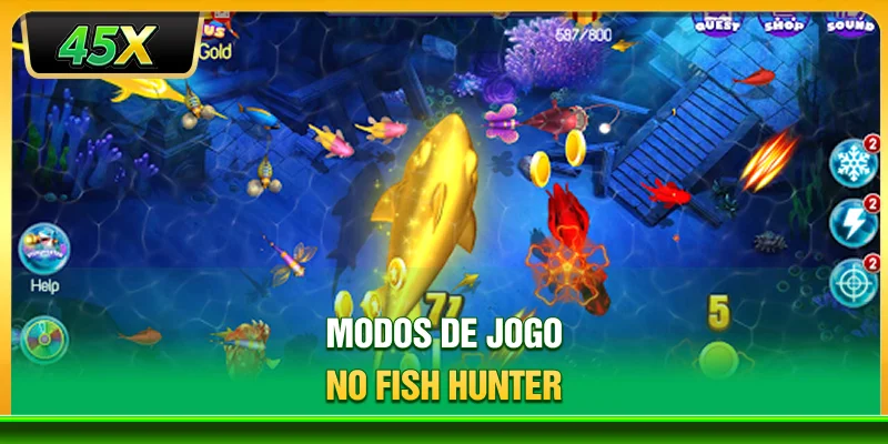 Modos de jogo no Fish Hunter